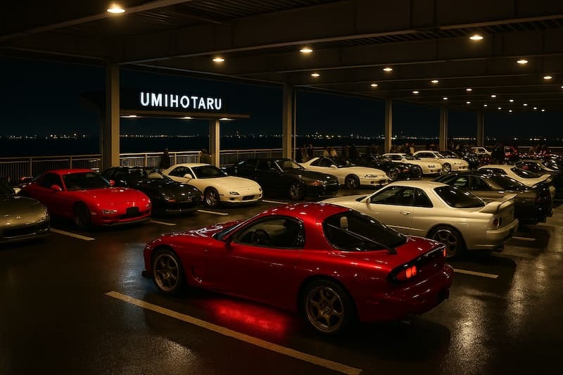Cover Image for Visiting Umihotaru PA: A Car Enthusiast's Floating Paradise
